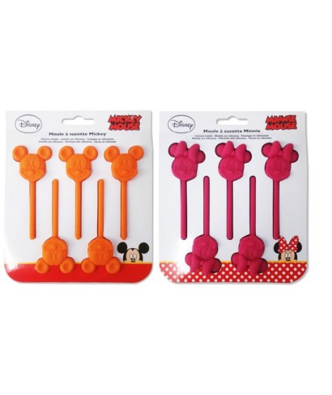 Silicone bakvorm lollie Minnie of Mickey Mouse